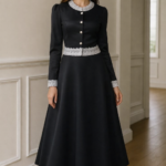 Robe Midi Vintage en Dentelle