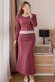 Robe Midi Vintage en Dentelle - Image 3