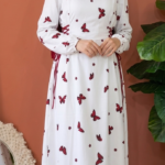 Robe Longue Motif Papillons